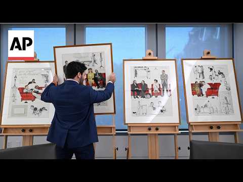 Norman Rockwell's sketches of White House visitors are now on display