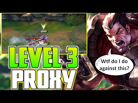 #1 SINGED WORLD SETS UP LEVEL 3 PROXY VS. CLUELESS DARIUS - League of Legends