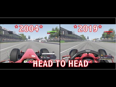 2004 Ferrari vs. 2019 Ferrari - Monza - F12K19