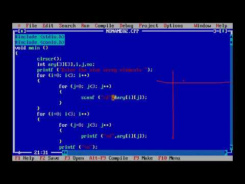 Learn Two Dimensional Array in C Program | C Program tutorial for Array ...