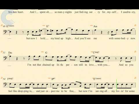 Trombone - I Will Survive - Gloria Gaynor - Sheet Music, Chords, & Vocals