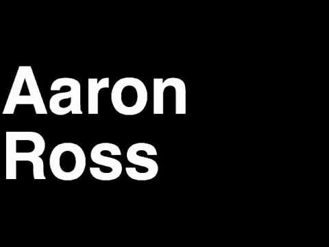 How to Pronounce Aaron Ross New York NY Giants NFL Football Touchdown TD Tackle Hit Yard Run
