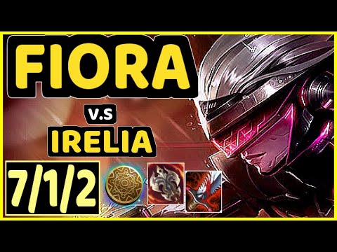SATORIUS (FIORA) vs IRELIA - 7/1/2 KDA TOP GAMEPLAY - EUW Ranked GRANDMASTER