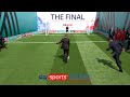 Thierry Henry & Niall Quinn attempt the infamous Henry/Pires penalty