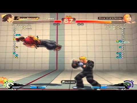 Super Street Fighter 4 AE Ver. 2012 XxRyokuson111xX (Cody) vs ISMCatastrophic (Yang)