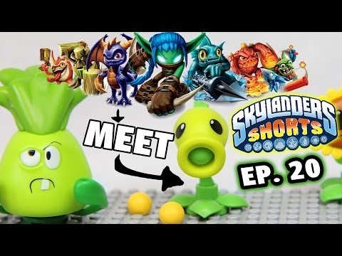 Skylanders Shorts: Ep. 20 - Plants vs. Zombies Meets Skylanders (PVZ K'Nex Stop Motion Animation)