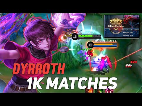 MY 1K MATCHES DYRROTH SOLO RANK | TOP GLOBAL DYRROTH 🔥
