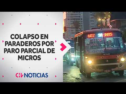 Colapso en paraderos de comunas de Valparaíso por paro de micros: Aparecieron buses piratas