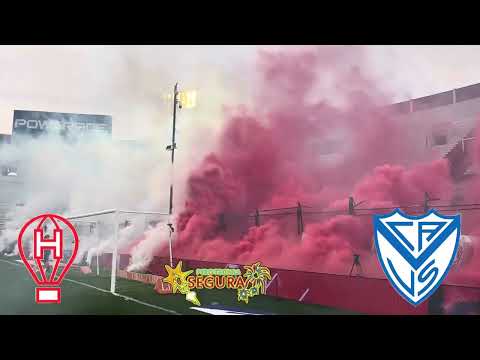 Espectacular recibimiento de la gente de huracán 1  vs 0 Vélez