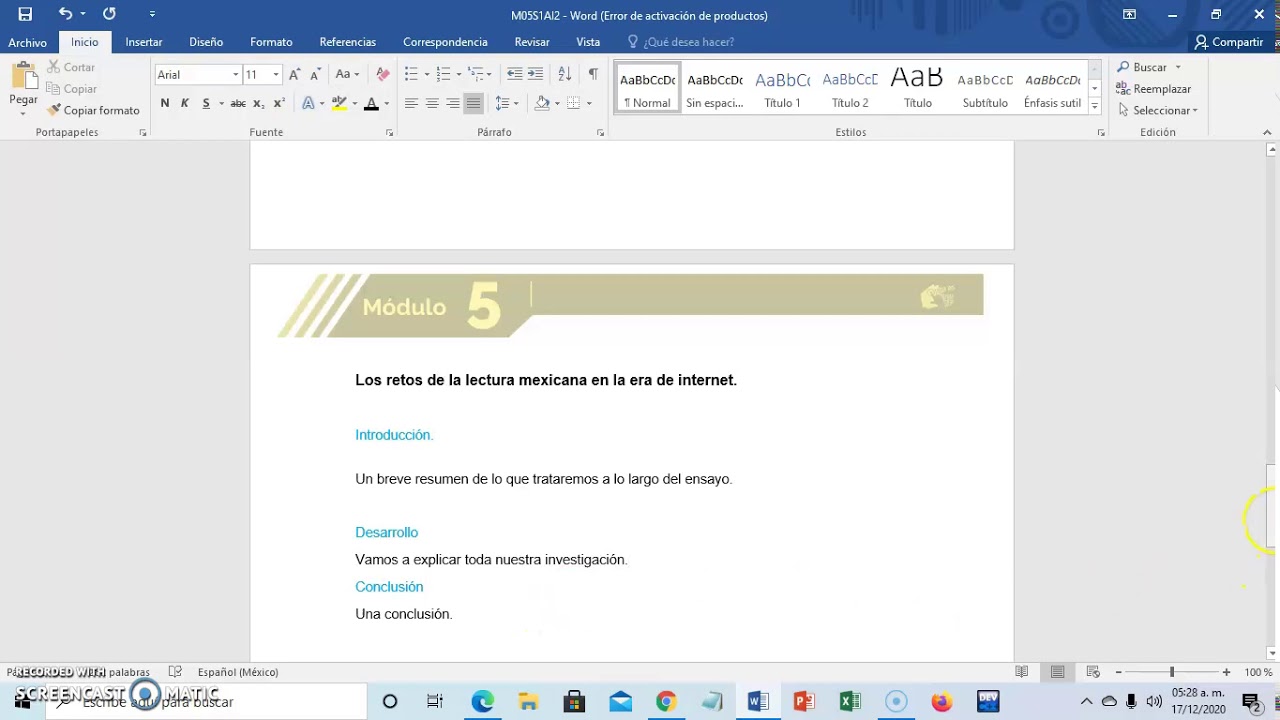 Tutorial Actividad Integradora 2 Módulo 5. M05S1AI2