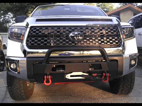 Warn Semi Hidden Winch Bumper Installation Tundra