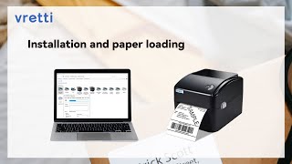 VRETTI 420B How to Installation and loading paper?
