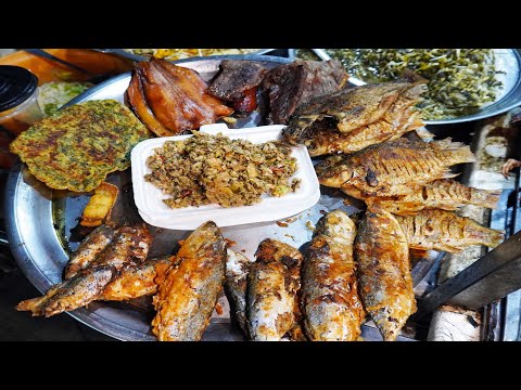 Plenty of street food for dinner @ Ta Khmao old market & Chbar Ampov, Cambodian street food