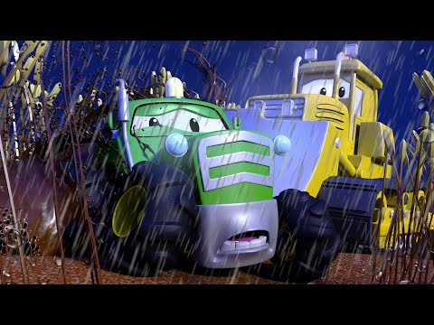 Vlak Troy Sezona 🚄   Traktor Ben je Zapeo u Blatu ! - Crtani sa kamionima za djecu