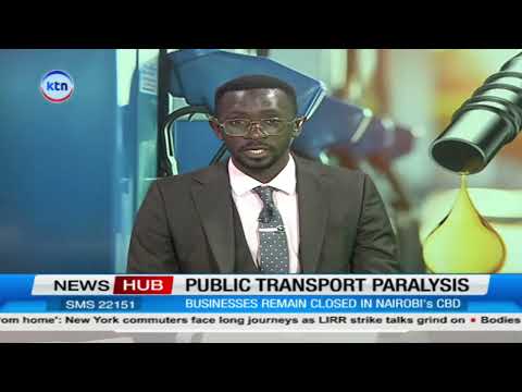 Transport along Kamiti Road paralysed, No Matatus operating on Thika road