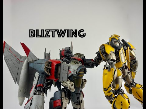ThreeA Bliztwing DLX Scale Collectible Figure Transformers Bumblebee Review and Size Comparison.