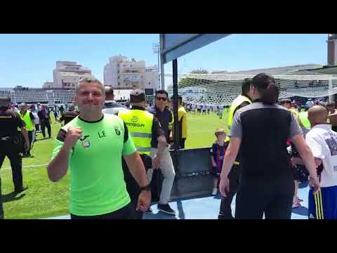 La felicidad de la primera plantilla de la AD Ceuta FC tras vencer al Talavera