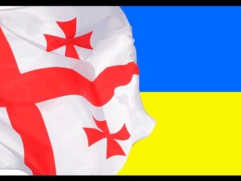 Ukraina, Ukraina!! Georgia vs Russia rugby match, national anthems [22.02.2014]