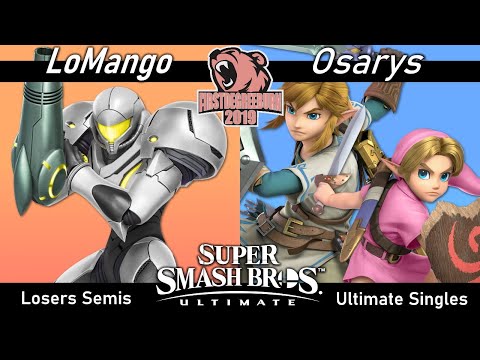 FirstDegreeBurn 2019 - LoMango (Samus) vs Osarys (Link, Young Link) Losers Semifinals | SSBU