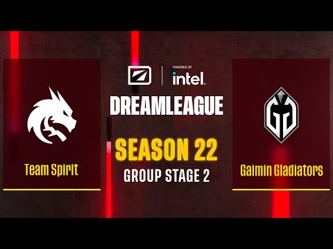 Dota2 - Team Spirit vs Gaimin Gladiators - Game 1 - DreamLeague Season 22 - Group Stage 2