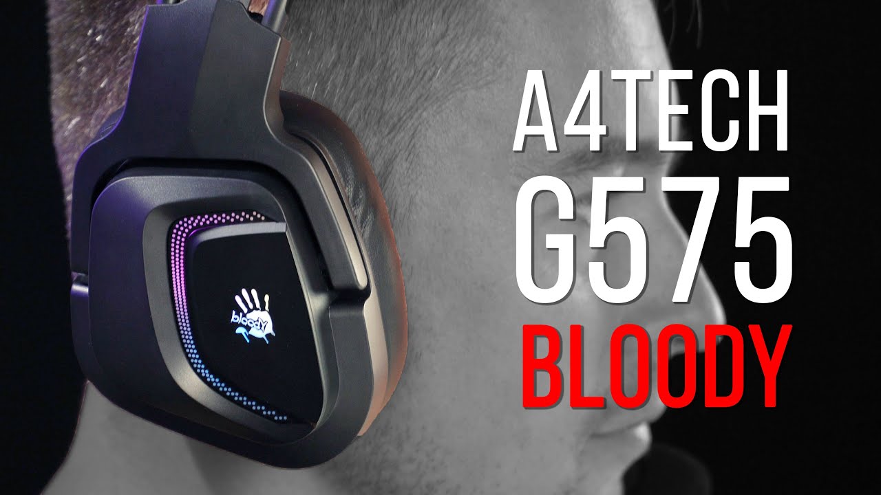 Гарнітура ігрова Bloody G575 з підсвічуванням, USB