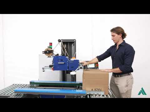 Fermeuse de carton semi-auto par bande gommée ET ruban adhésif