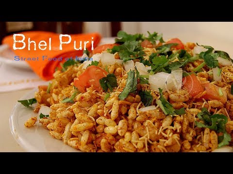 bhel puri recipe | mumbai bhelpuri recipe | bhel poori - street food of india 2017