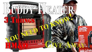 Buddy Heater, 3 Things you NEED to Know, Plus Giveaway