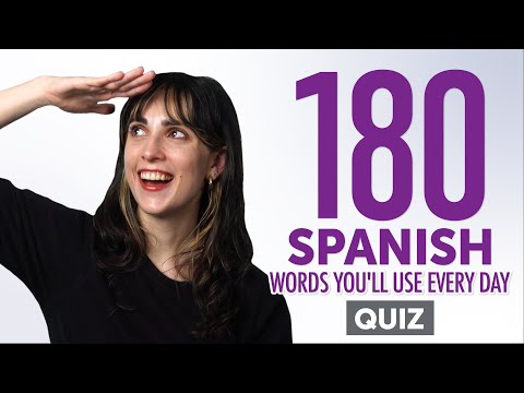 Quiz | 180 Spanish Words You'll Use Every Day - Basic Vocabulary #58