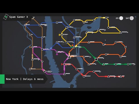 Mini Metro - relaxing gameplay - no commentary - ASMR