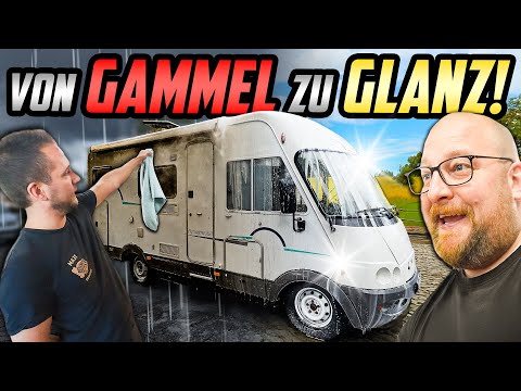 KAMPF gegen den DRECK! - Wohnmobil HYMER B524 - Jetzt wird GESCHRUBBT!