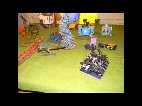 111 Lizardmen vs Wood Elves - Warhammer Fantasy Battle Report