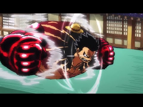 One Piece | Episode 1001, Gear 4th “Boundman” Luffy rooftop Animation 🔥