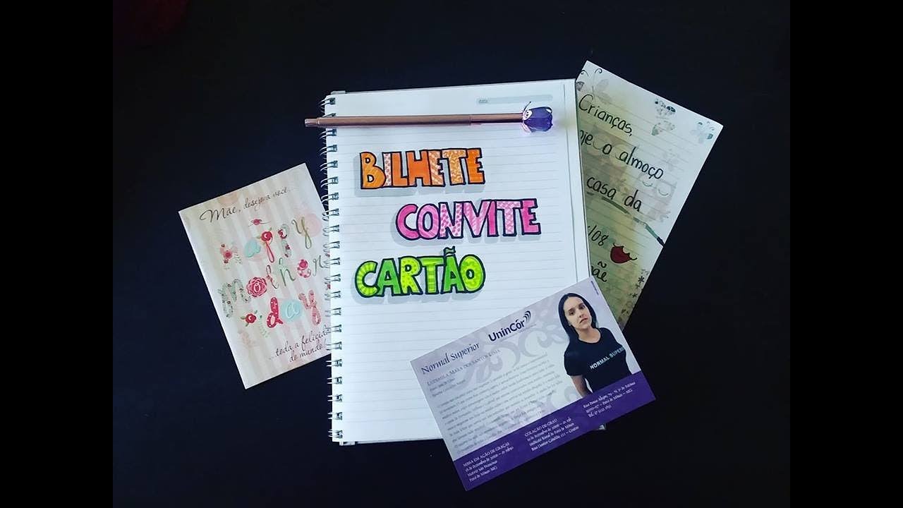 Gêneros Textuais   Bilhete, Convite e Cartão