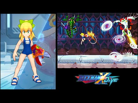 Swimsuit Roll chan 2020 vs Double Sting Chameleon JAKOB 30F「 Mega Man X Dive 」