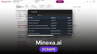 Scrape Any Website with Minexa.ai