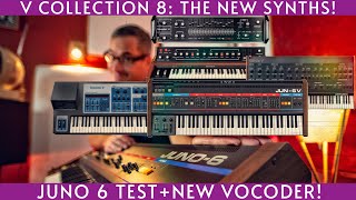 Video thumbnail for Arturia V Collection 8: The new synths+Juno6 comparison! by Jef Gibbons