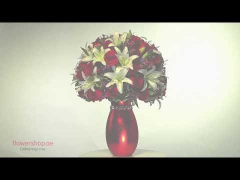 XOXO Bouquet with Red Roses | Flowershop.ae