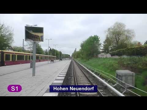 S-Bahn Berlin 2023 Linie S1 - Führerstandsmitfahrt