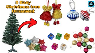 5 Easy Christmas tree Ornament Making/Christmas tr