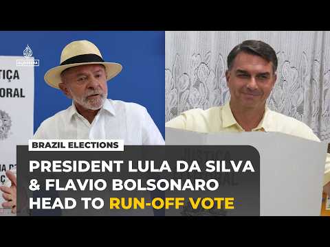 Brazil election: President Lula and Flavio Bolsonaro advance to run-off
