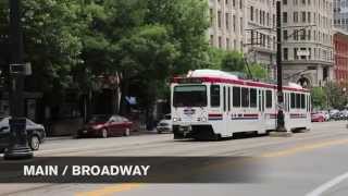 preview picture of video 'Salt Lake City UTA TRAX Light Rail / Tram'