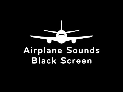 Airplane Sounds Black Screen | White Noise for Sleeping 10 Hours