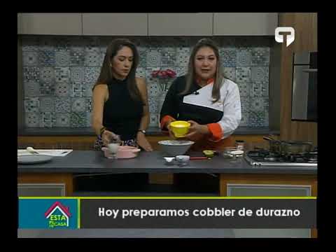 Hoy preparamos cobbler de durazno