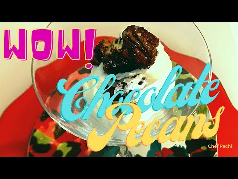 How to make DARK CHOCOLATE PECAN BITES in 5 minutes without baking