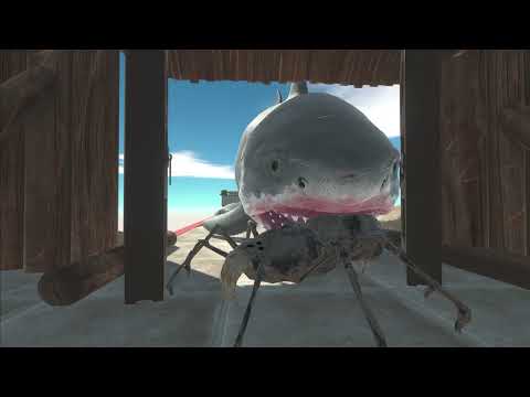 Escape From Deadly Megaladons - Animal Revolt Battle Simulator Saber Toothed Spider