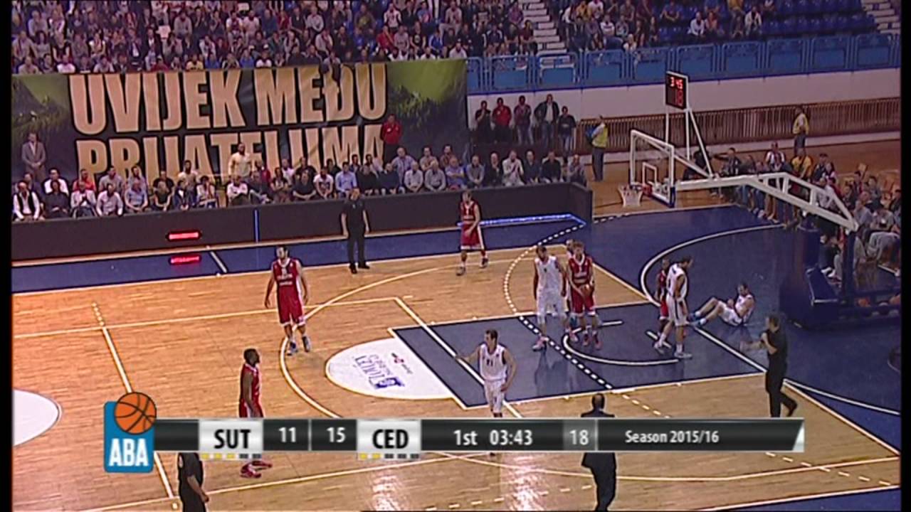 ABA Liga 2015/16, Round 2 match: Sutjeska - Cedevita (4.10.2016)