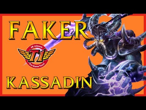 SKT T1 Faker - Kassadin Mid vs Twisted Fate - Korean Challenger Ranked League of Legends 2015
