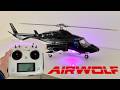 Airwolf Helicopter - Bell 222 | Unboxing, Assembly and Maiden Flight | Flywing/Stirlingkit
