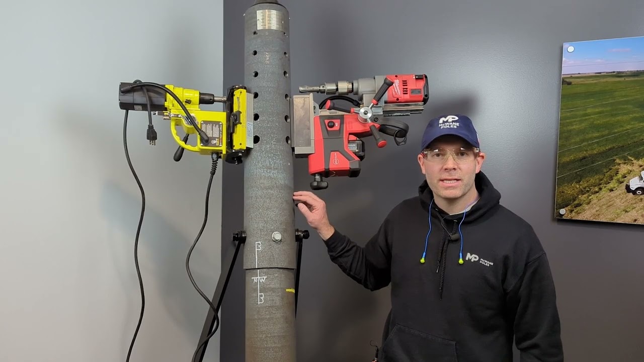 Drilling, Tapping and Attaching to McWane Poles